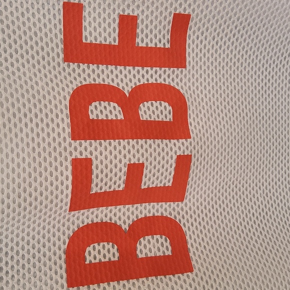 Bebe Sport White Sleeveless Top Size Large - Picture 2 of 7